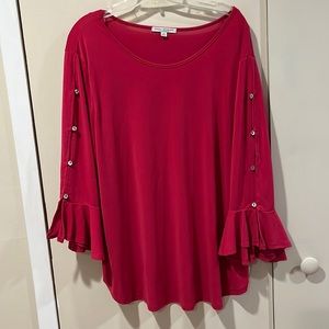 Fun Long Sleeves w/ Buttons and Bell Sleeves Round Neck